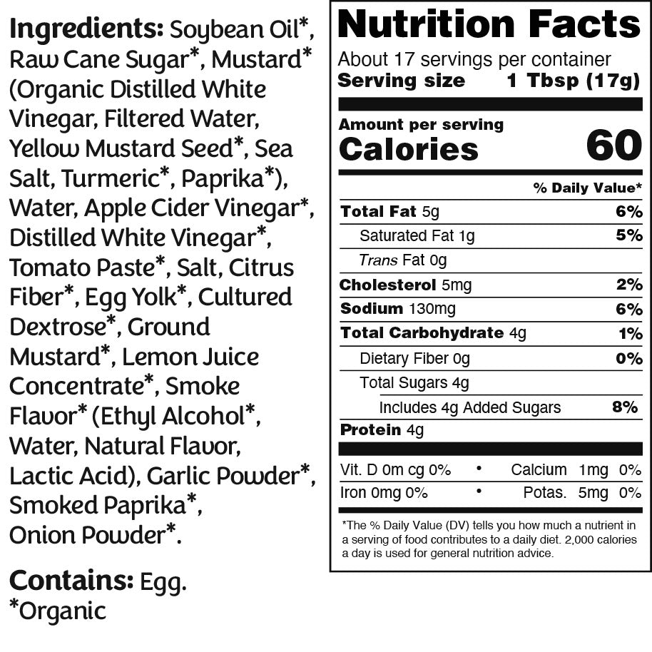 Noshi Organic Chick'n dip ingredients and nutrition facts - see page description for content.
